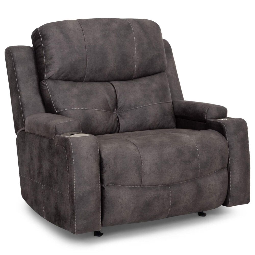 Moore Furniture Arlington Power Chair and A Half Recliner in Monroe Ebony, , large