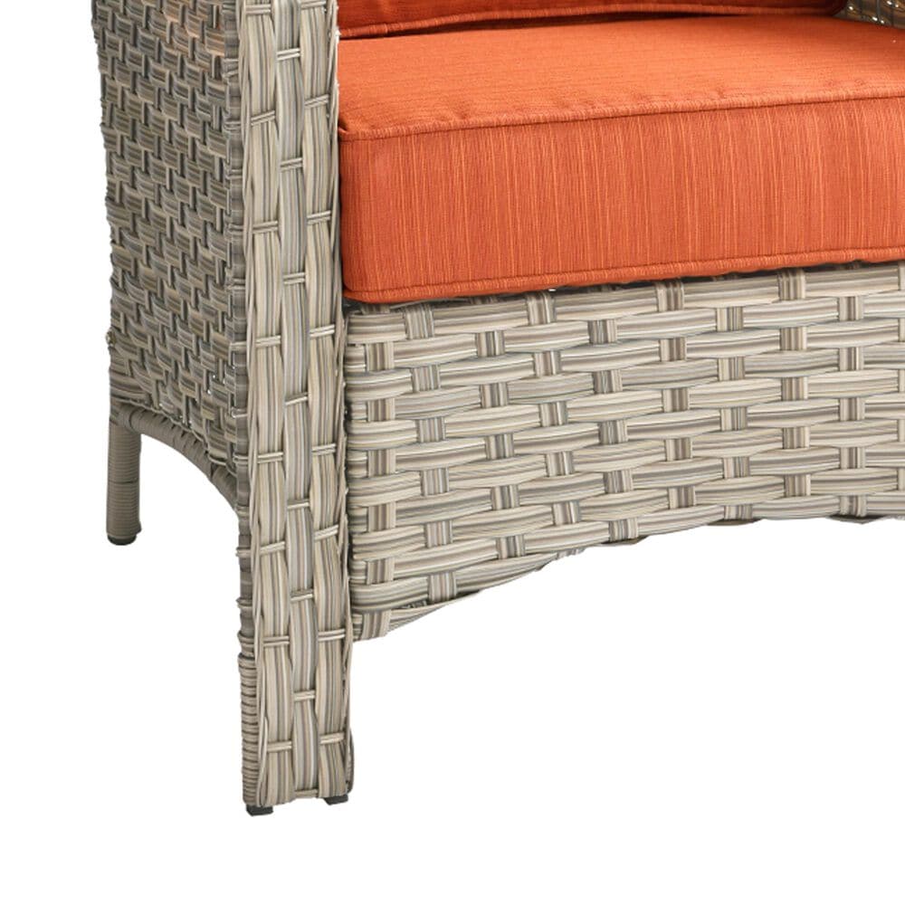 HOMLUX Outdoor Arm Chair in Orange (Set of 2), , large