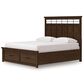 Ashley Taffenbrook King Storage Bed in Medium Brown, , large
