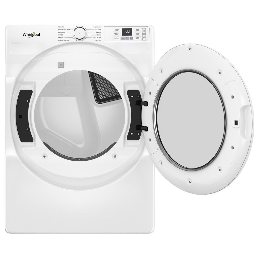 Whirlpool 7.4 Cu. Ft. Smart Front Load Gas Dryer with Quick Dry Cycle in White, , large