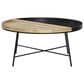 Maple and Jade Split Tray Coffee Table in Matte Black and Light Brown, , large