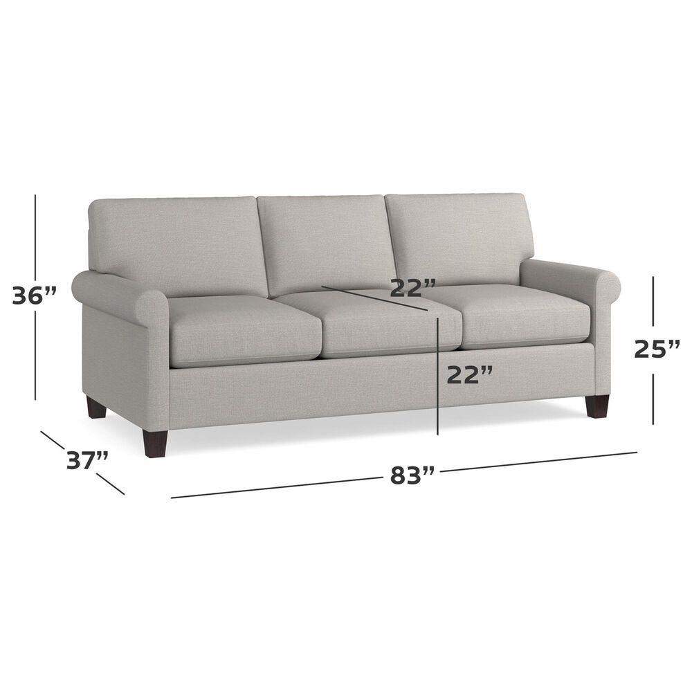 Bassett Spencer Stationary Queen Sleeper Sofa in Seamist, , large