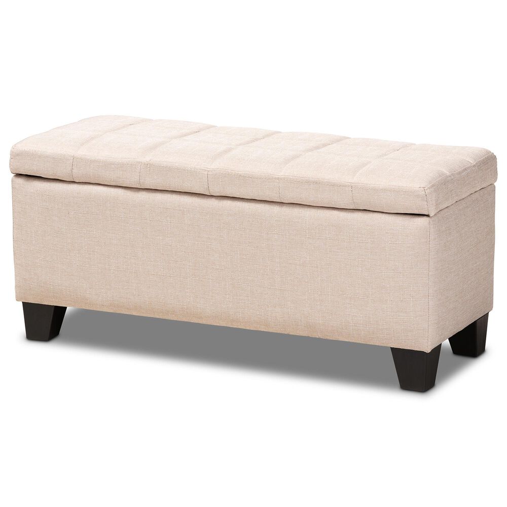 Baxton Studio Fera Storage Ottoman in Beige, , large