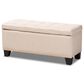 Baxton Studio Fera Storage Ottoman in Beige, , large