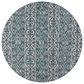 L&R Resources Sun Shower 7"6" Round Blue and Green Indoor/Outdoor Area Rug, , large