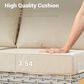 HOMLUX 11-Piece Patio Conversation Set with LED Coffee Table in Beige, , large