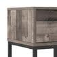 Ashley Neilsville 1-Drawer Nightstand in Multi Gray and Dark Brown, , large
