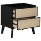 Linon Home Decor Collett 2-Drawer Nightstand in Black, , large