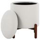 Lumisource Daniella Storage Ottoman in White, , large
