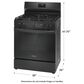 Frigidaire 30" Freestanding Gas Range with Quick Boil Burner in Black, , large