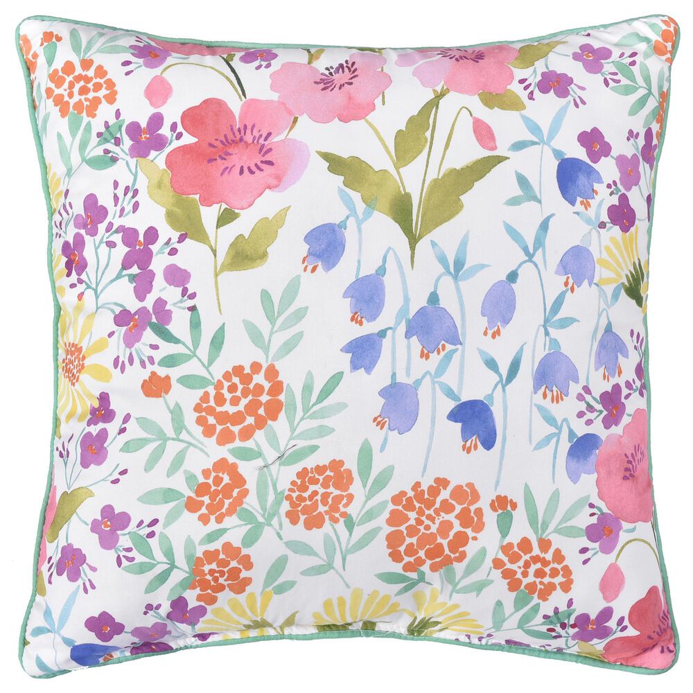 J. Queen New York Jules 18&quot; Square Throw Pillow in Turquoise, , large