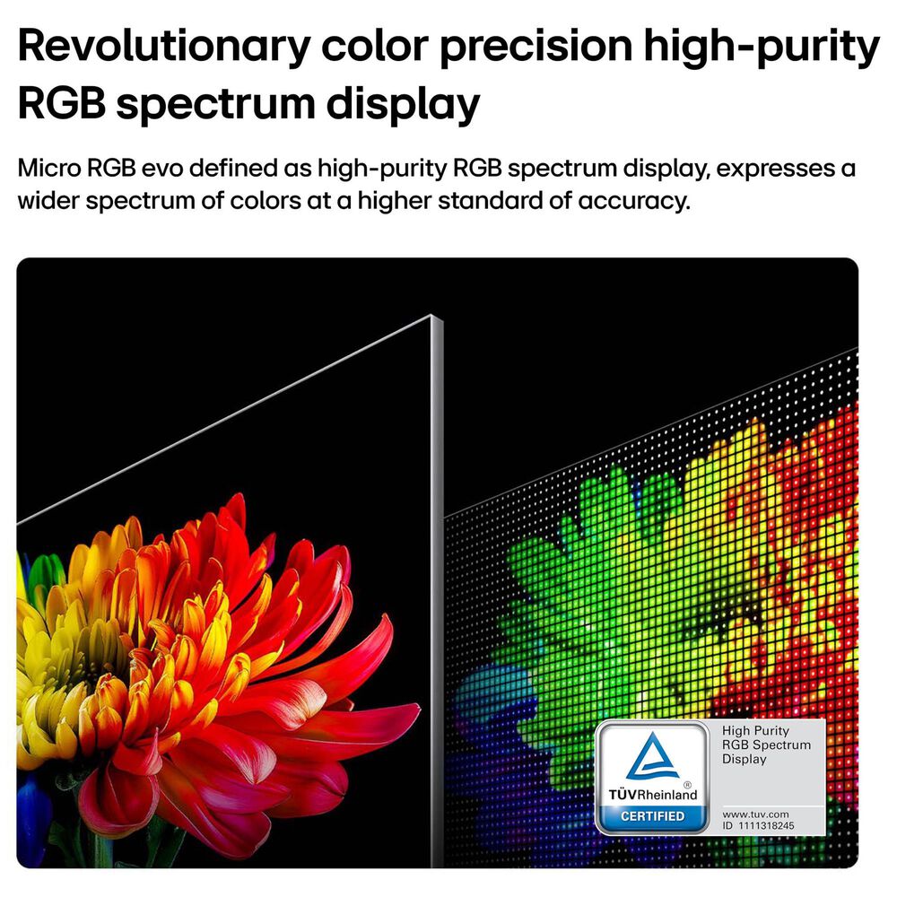 LG 75" Class 95B Series Micro RGB evo AI LED 4K Ultra HD in Black - Smart TV, , large