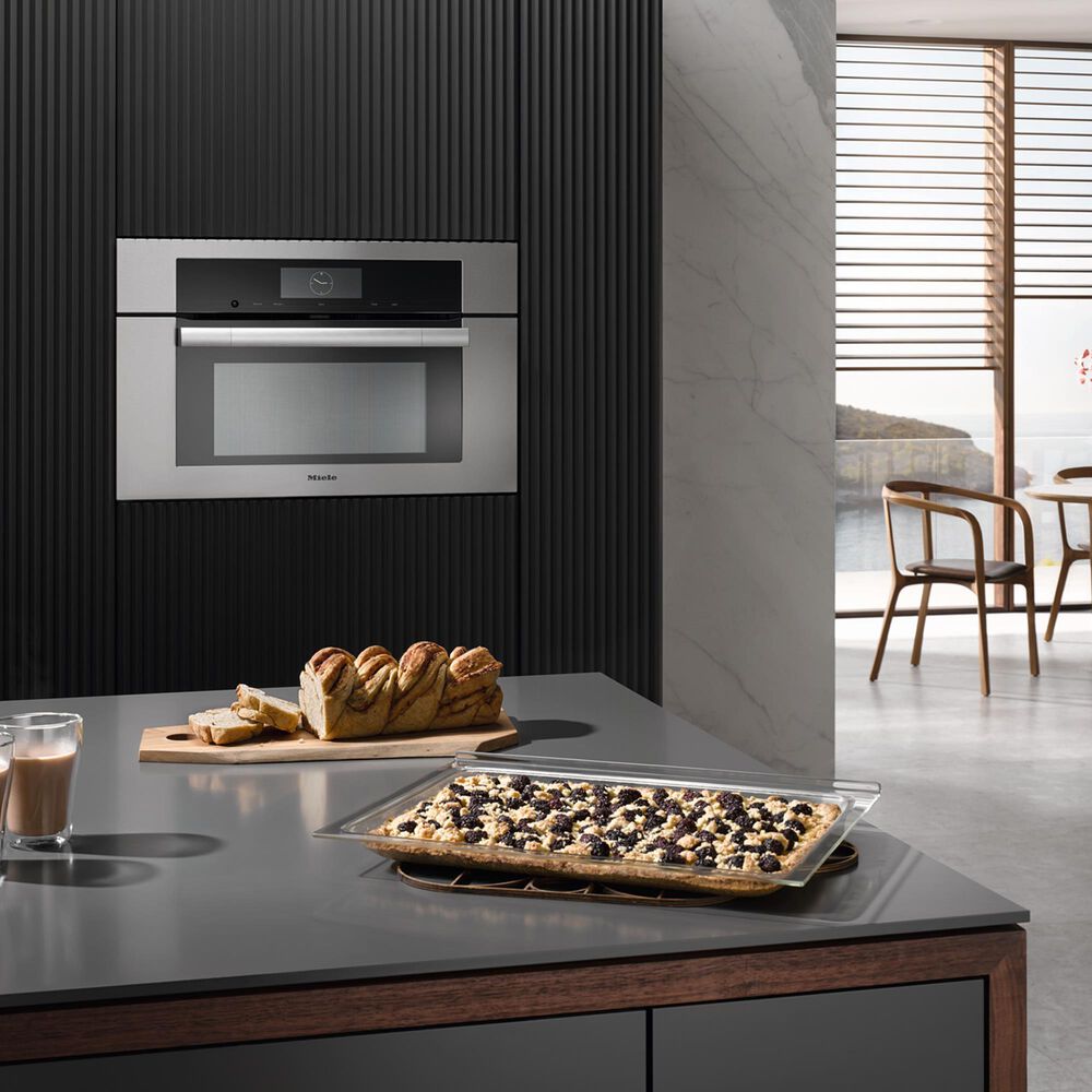Miele ContourLine 1.52 Cu. Ft. Electric Wall Oven in Stainless Steel, , large