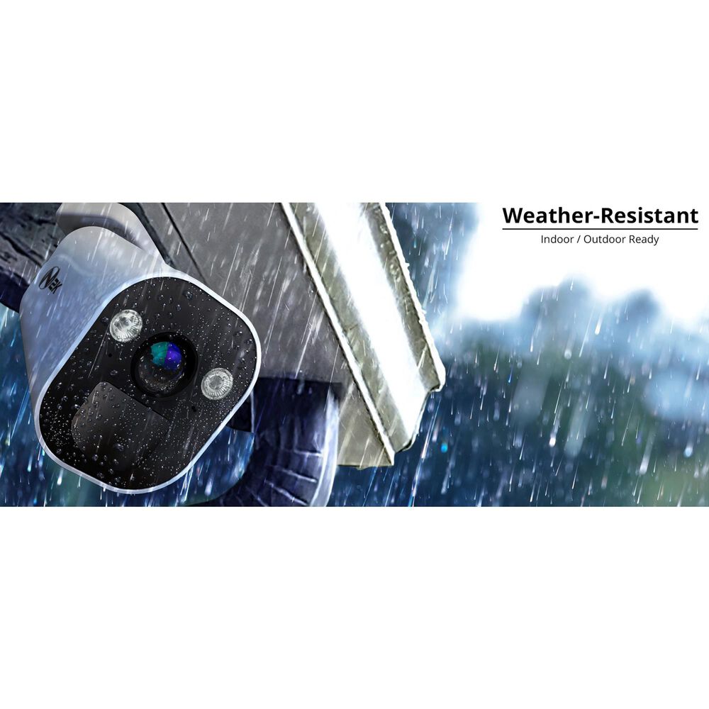 Night Owl Expandable Wi-Fi Security Hub with 3 Wire Free 2K Deterrence Cameras in White, , large