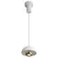Golden Lighting Vintra LED 1-Light Pendant in Sand White with Copper, , large