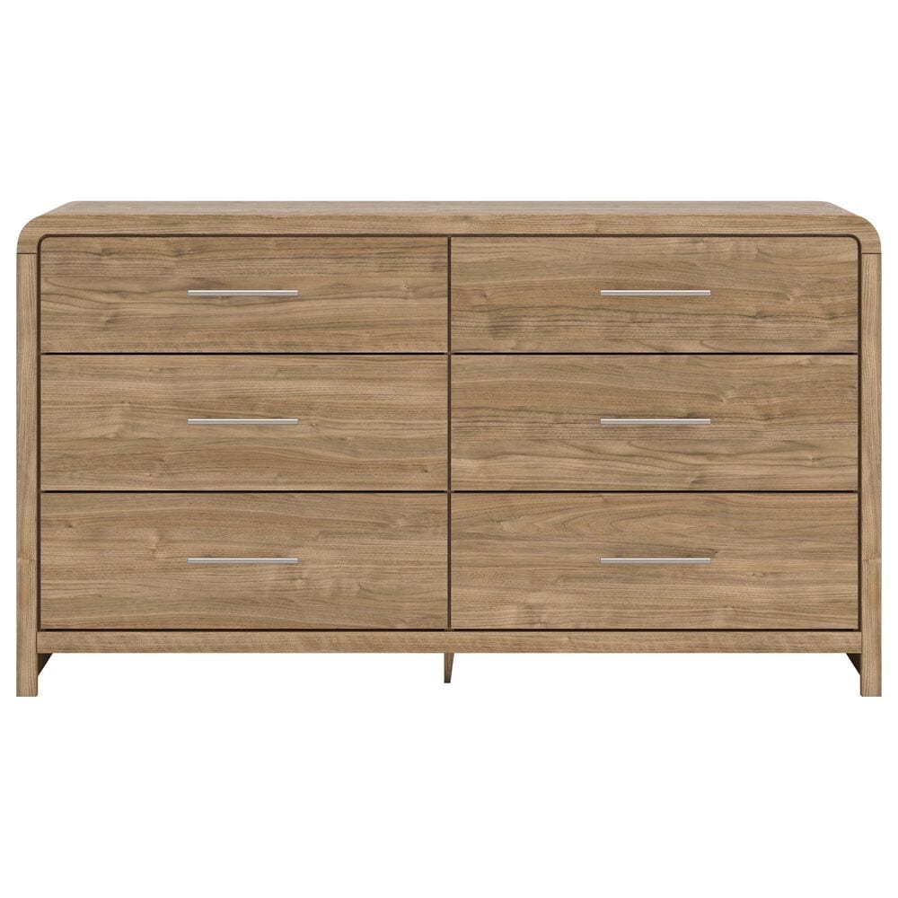 Ashley Gramburg 6-Drawer Dresser in Warm Natural Brown, , large