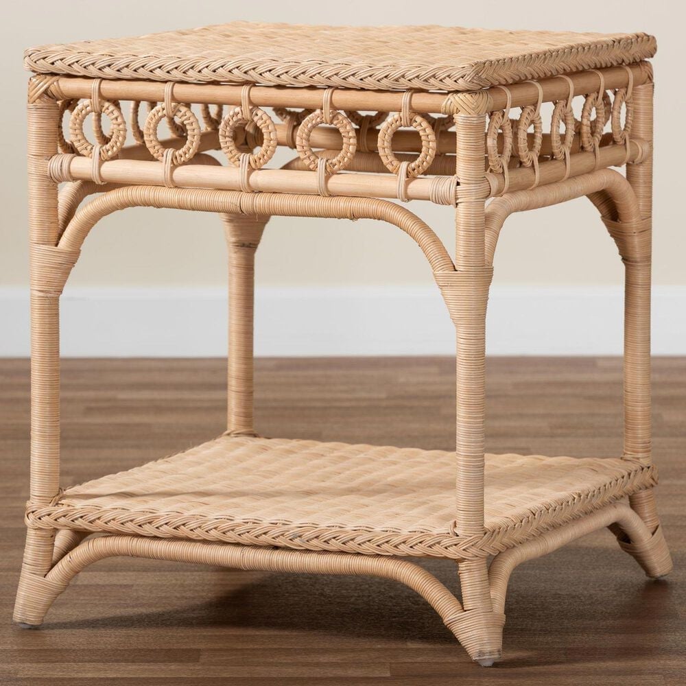Baxton Studio Oxford End Table in Natural Brown, , large