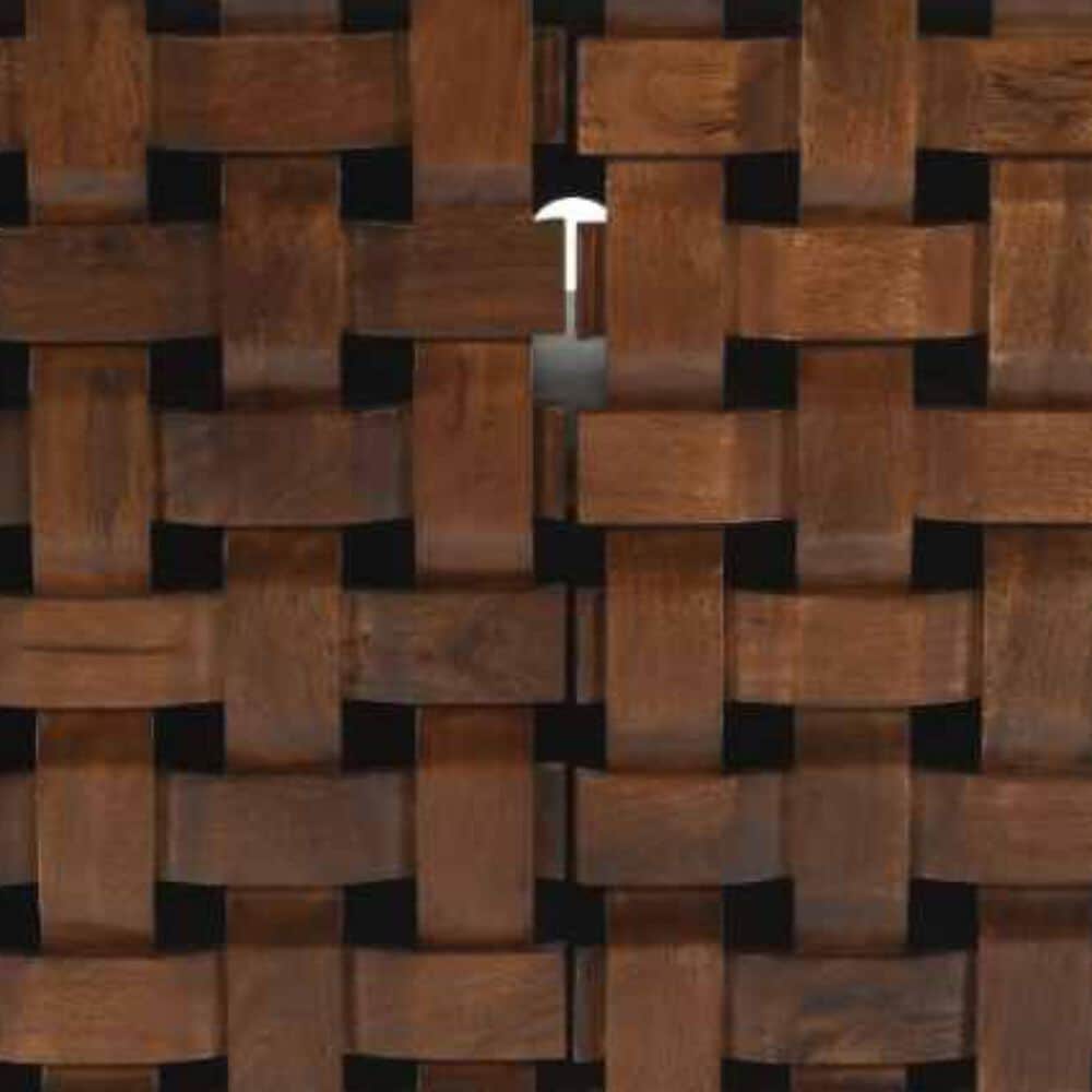 Waltham Trent Woven Front Accent Cabinet in Chestnut, , large