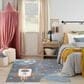 Nourison Astra Machine Washable 6"7" x 9" Sky Blue Kids Rug, , large
