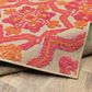 Oriental Weavers Cayman Sand and Pink 3"10" x 5"5" Indoor/Outdoor Area Rug, , large