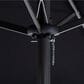 CorLiving Bertha 15" Black Double Umbrella without Base, , large