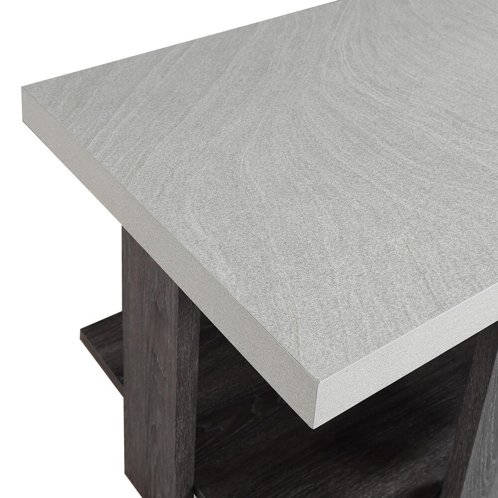 Crown Mark Boris 3-Piece Cocktail Table Set in Gray, , large