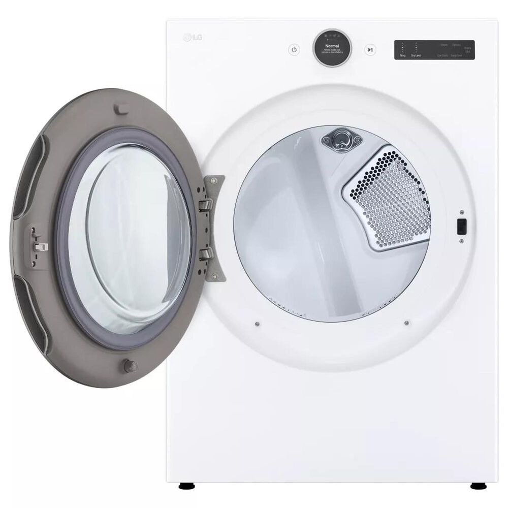 LG Front Load Washer and Electric Dryer with Pedestal in White, , large