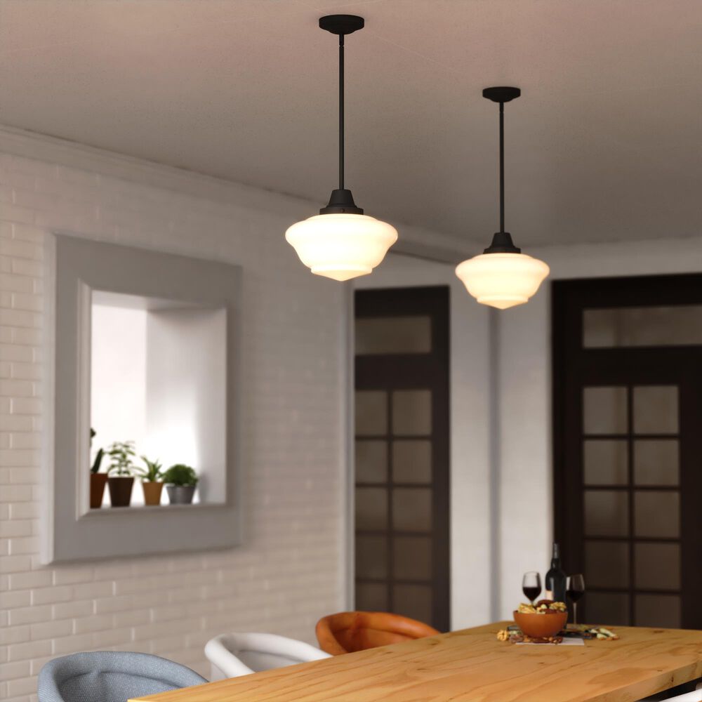 Vaxcel Eastgate 1-Light Pendant in Matte Black, , large