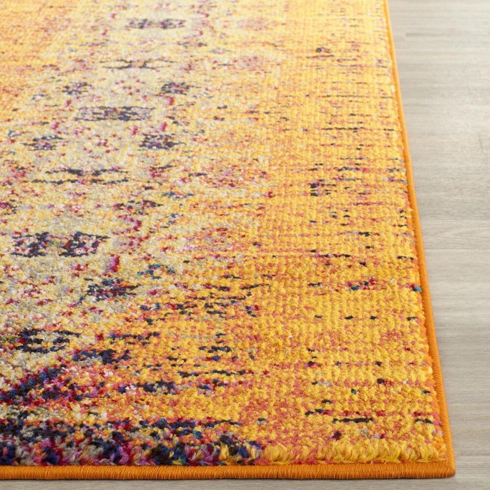 Safavieh Monaco MNC209H-212 2&#39;2&quot; x 12&#39; Orange/Multi Runner, , large