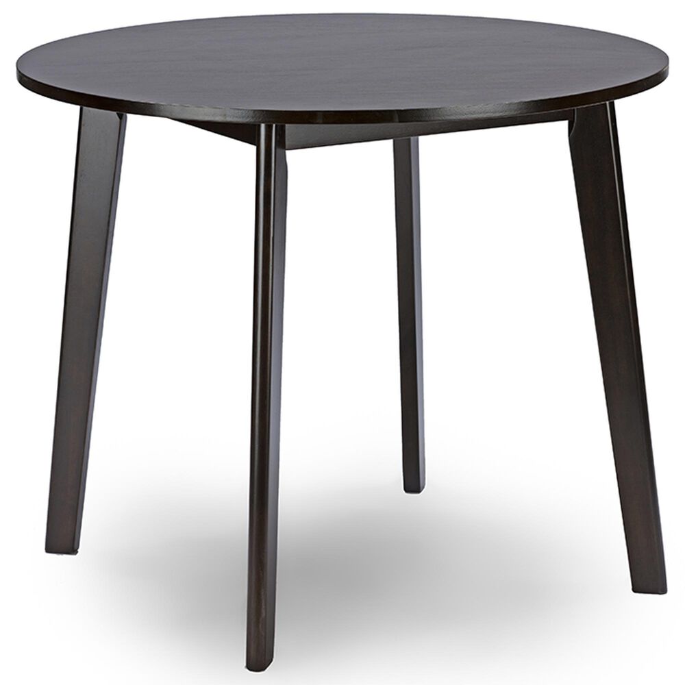 Baxton Studio Debbie Dining Table in Dark Brown - Table Only, , large