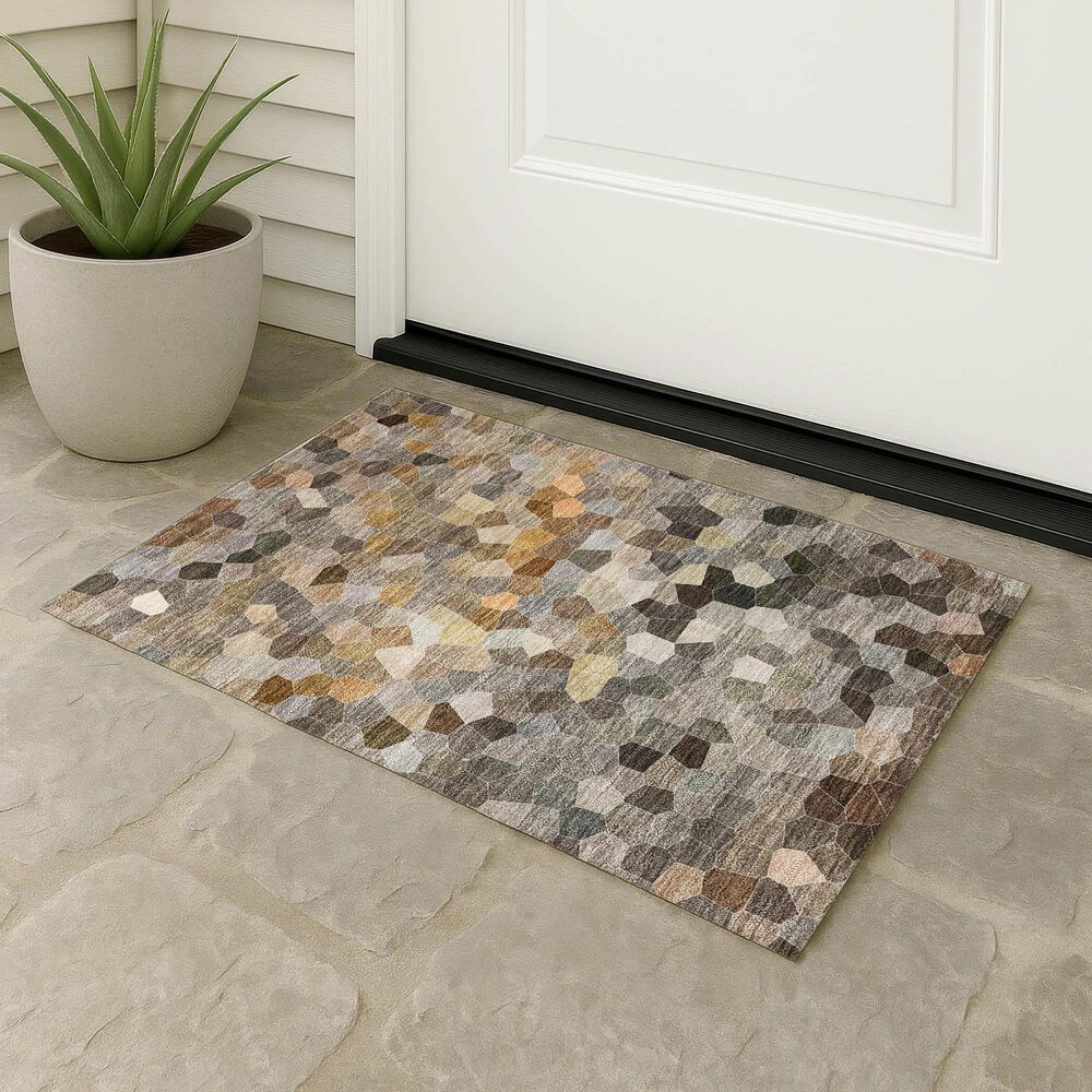 Dalyn Rug Company Kaleidoscope Pewter 2'6" x 3'10" Indoor/Outdoor Area Rug, , large