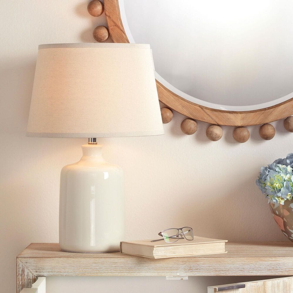 Jamie Young Matherly Jug Glass Table Lamp in Cream, , large
