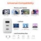 Hypercel 45W PD Wall Charger + 6ft USB-C to USB-C Cable in White, , large