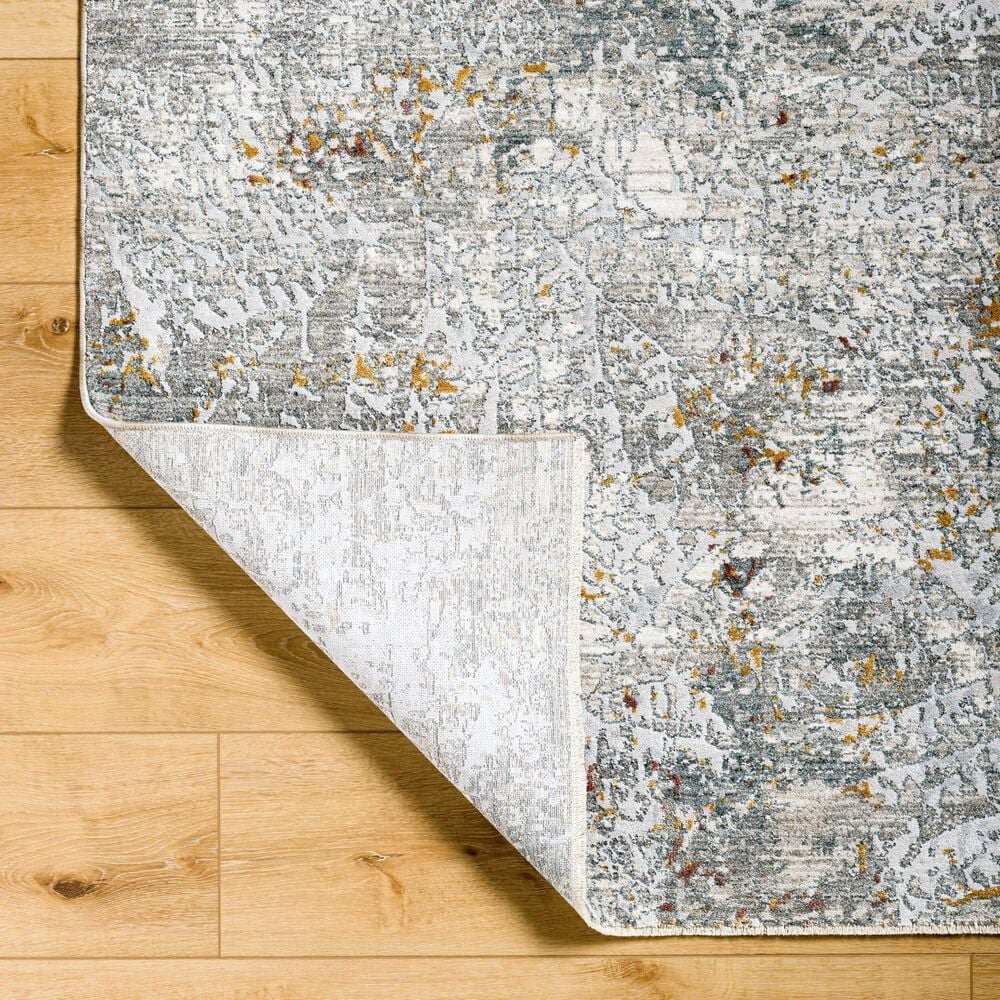 Surya Dresden Gray, White, Medium Gray, Light Slate, Mustard and Rust 9' x 12'2" Area Rug, , large