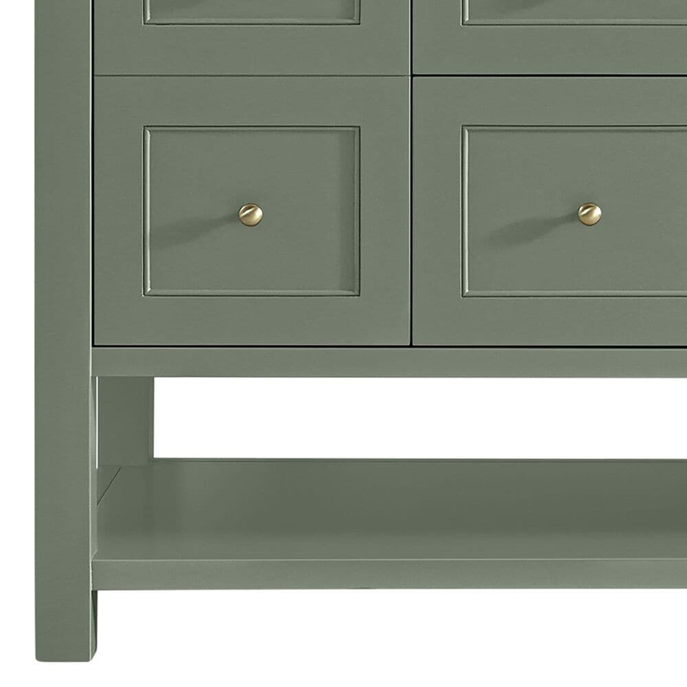 James Martin Vanities Breckenridge 60&quot; Double Bathroom Vanity in Smokey Celadon with 3 cm Arctic Fall Solid Surface Top and Rectangular Sinks, , large