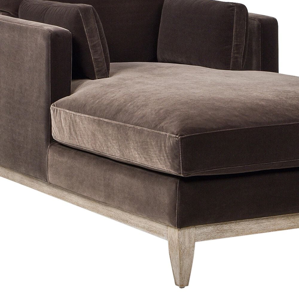 Jennifer Taylor Home Knox Chaise Lounge Chair in Deep Brown Velvet, , large