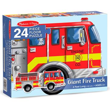 Melissa & Doug Giant Fire Truck Floor Puzzle - 24 Pieces, , large