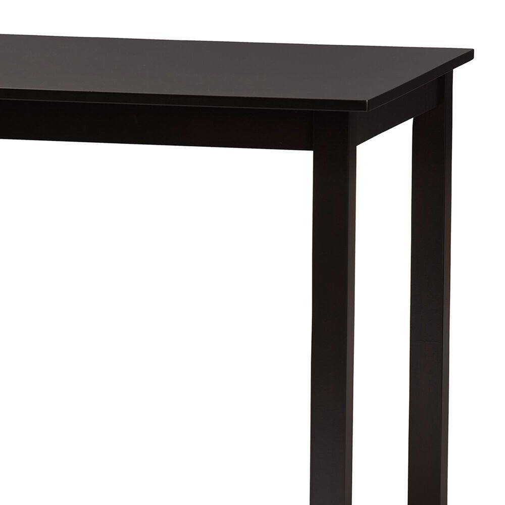 Baxton Studio Evelin Dining Table in Espresso Brown - Table Only, , large