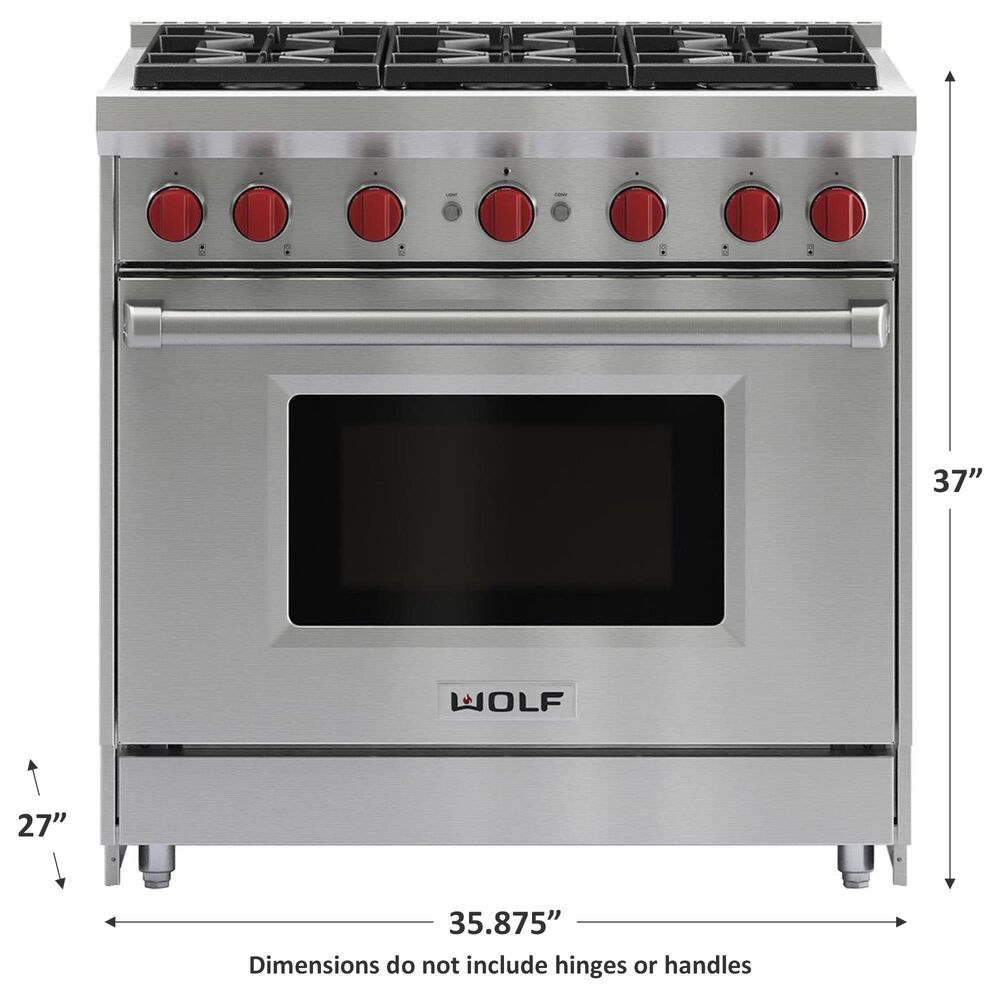 Wolf 6 Burner All Gas Range Liquid Propane, , large