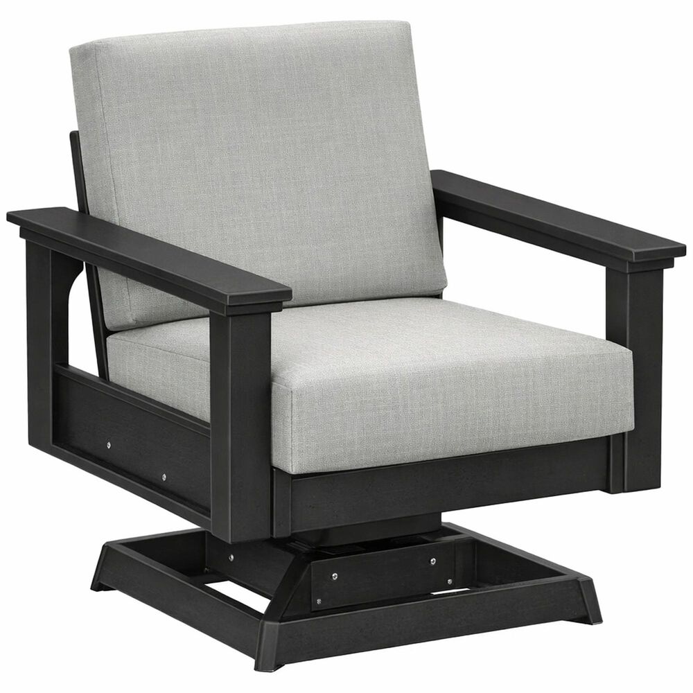 Amish Orchard Patio Lanai Swivel Rocker Chair in Spectrum Dove, , large