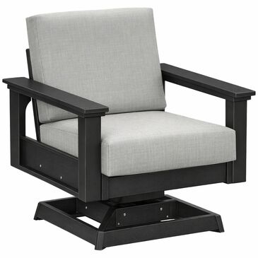 Amish Orchard Patio Lanai Swivel Rocker Chair in Spectrum Dove, , large