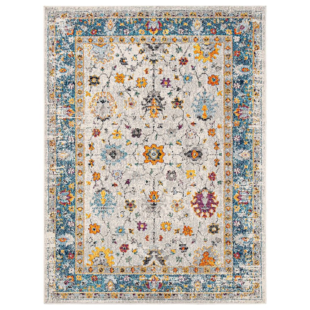 Amer Rugs Montana MON-6 2" x 3" Blue and Orange Area Rug, , large