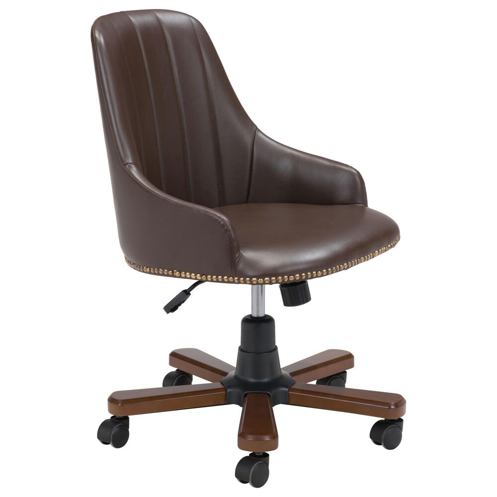 Zuo Modern Gables Office Chair in Brown and Dark Brown, , large