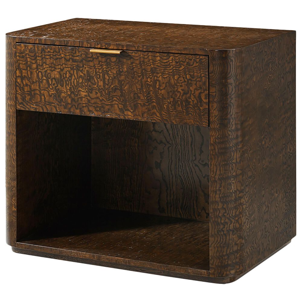 Theodore Alexander Kesden Nightstand  in Pyramid Brown, , large