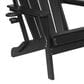 Hearth and Haven 34" Outdoor Folding Adirondack Chair with Cup Holder in Black, , large