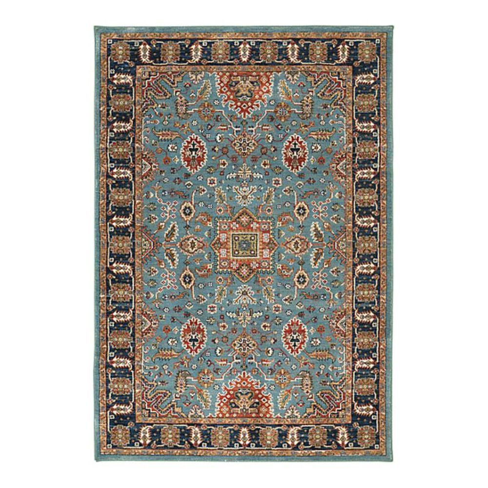 Karastan Spice Market Deir 90665 3'5" x 5'5" Aqua Area Rug, , large