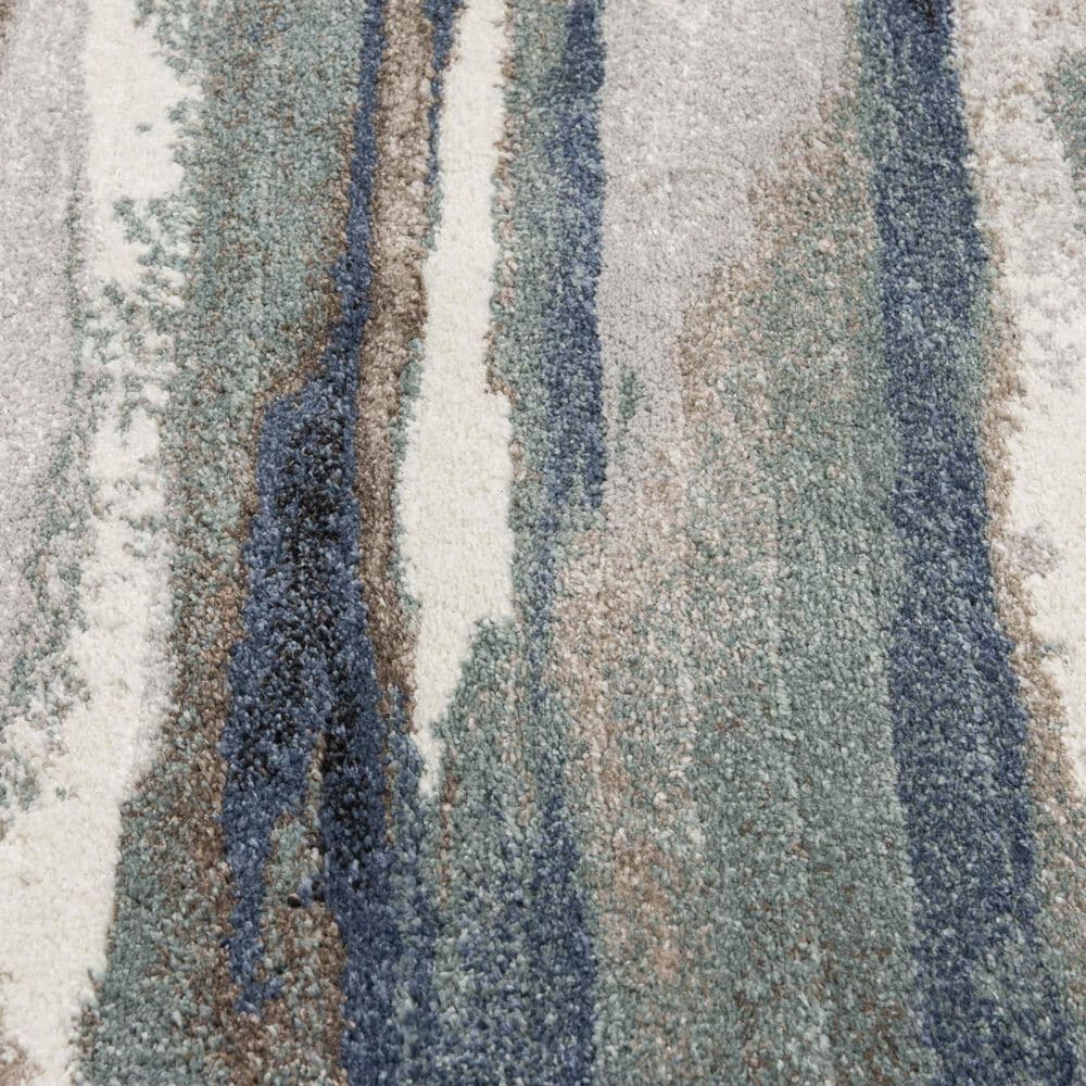 Central Oriental Structures Torrent Maisie Dusk and Multicolor 7&#39;10&quot; Round Area Rug, , large