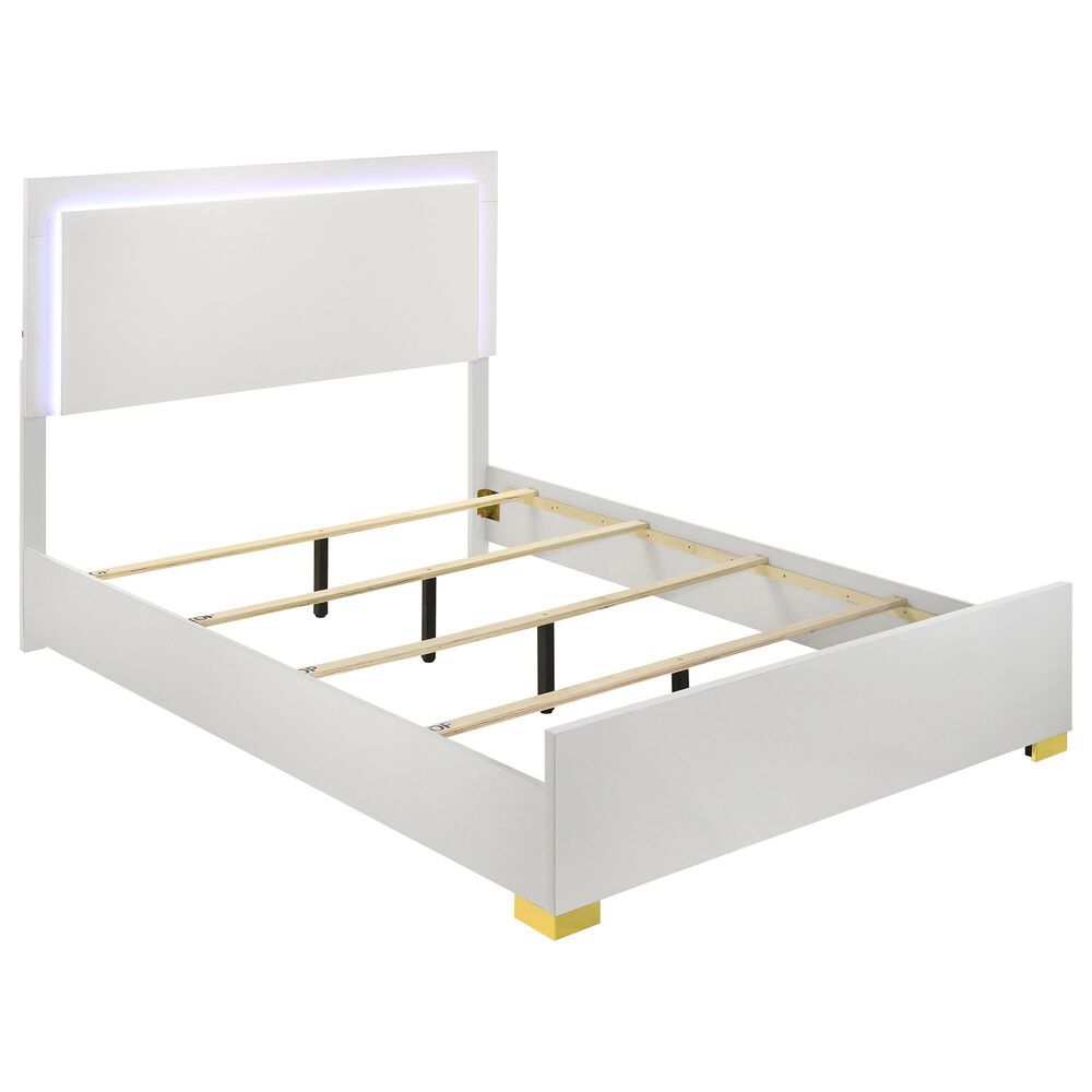 Pacific Landing Marceline 5-Piece King Bed Set in White, , large