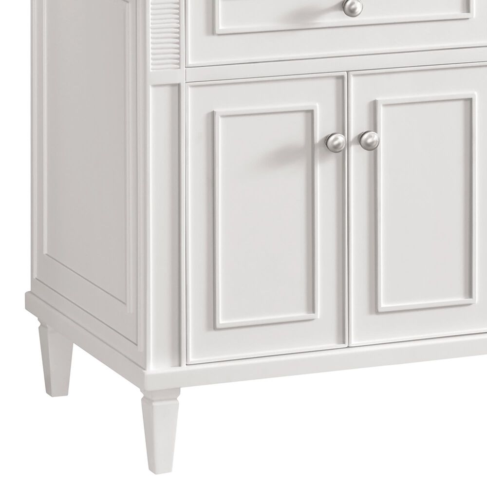 James Martin Vanities Lorelai 72&quot; Double Vanity in Bright White with 3 cm Eternal Marfil Quartz Top, , large