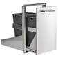 Coyote Outdoor 18" Front To Back Trash Recycle Combo in Stainless Steel, , large